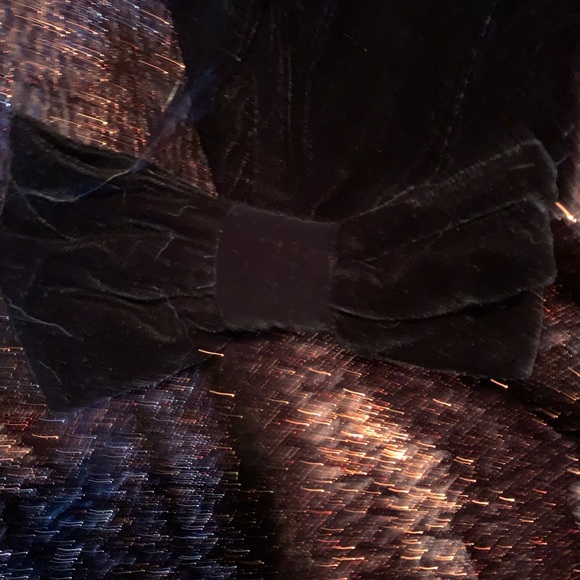 Vintage black velvet strapless top - Picture 8 of 9